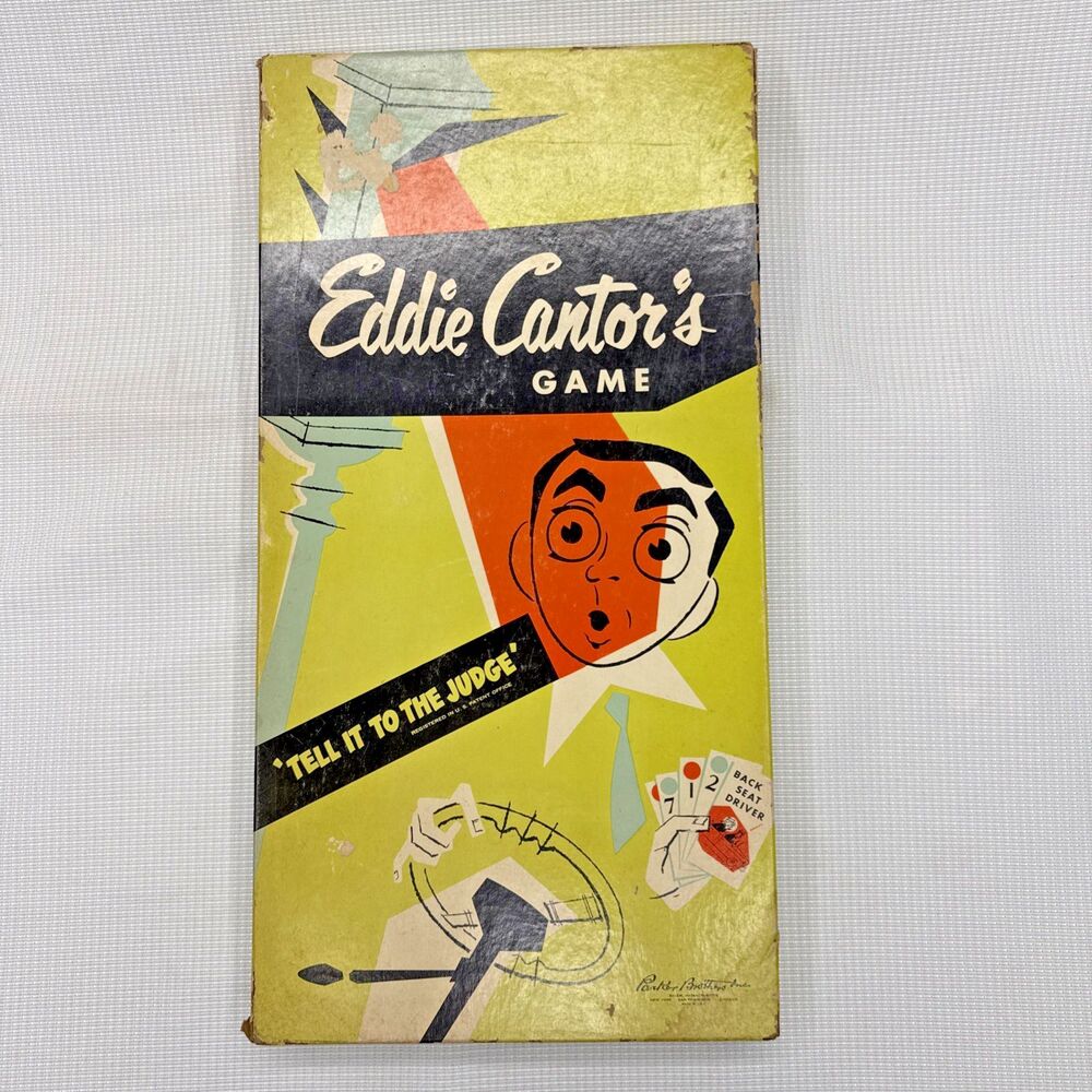 Vintage 1930's Eddie Cantor's Tell It To The Judge Parker Brothers Art Deco